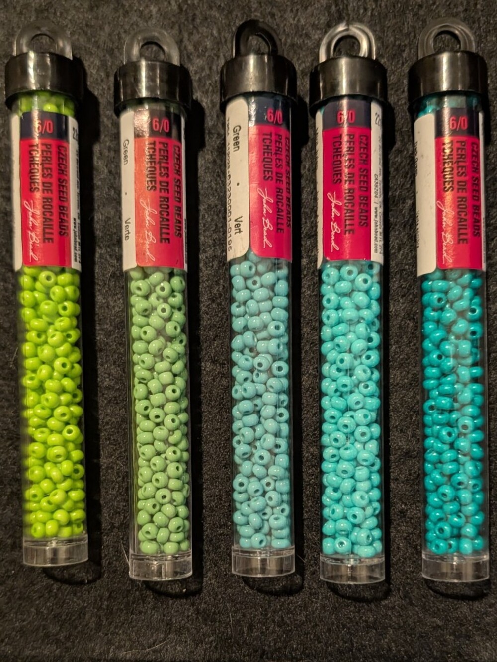 John Bead sz 6/0 Czech Glass Seed Beads 57 Tubes of Matte, Luster, Mix, SL, AB - Picture 12 of 13